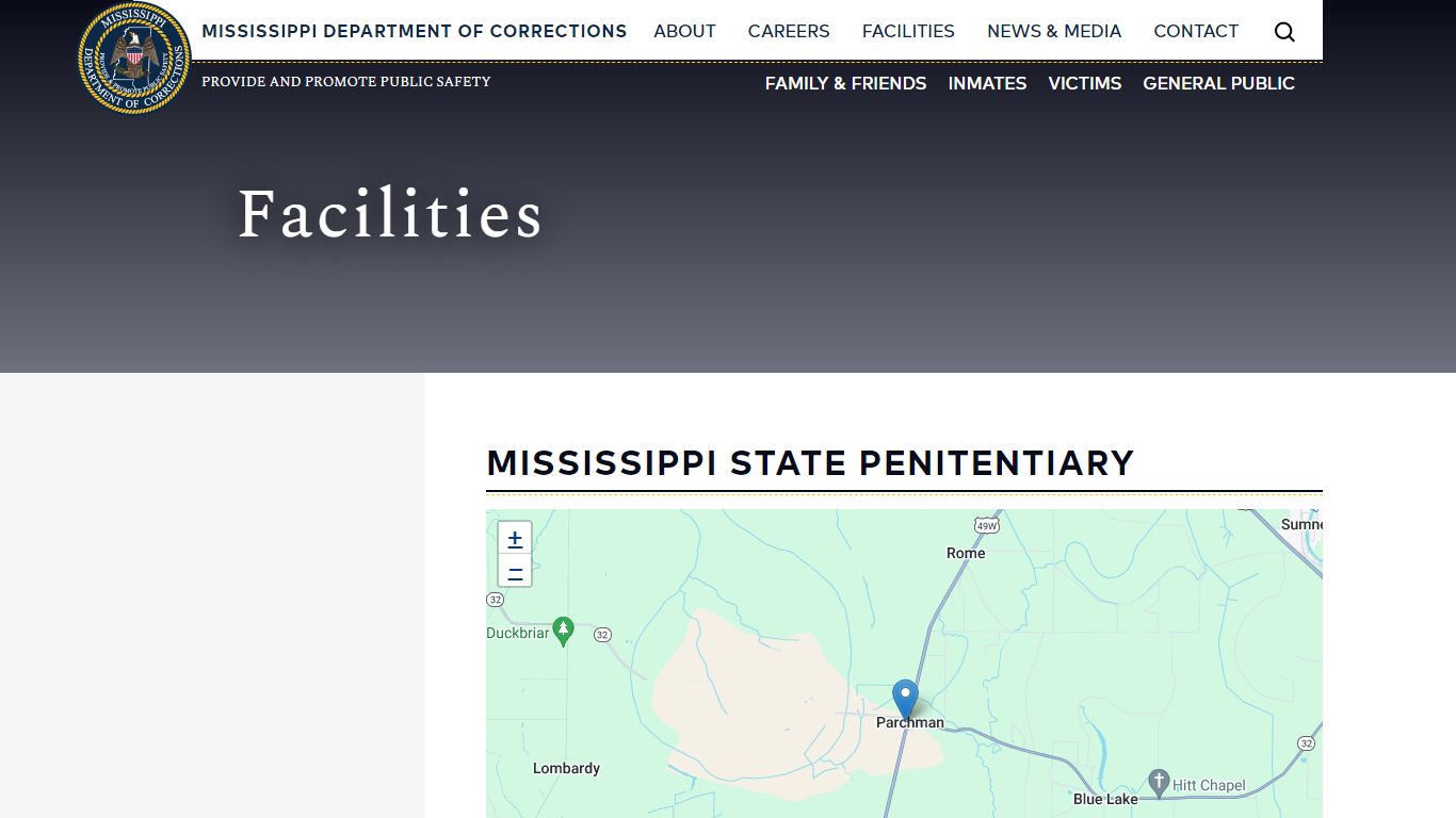 Mississippi State Penitentiary | Mississippi Department of Corrections