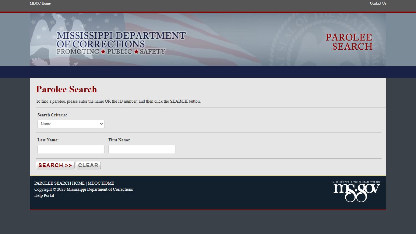 Mississippi Department of Corrections - MS.GOV
